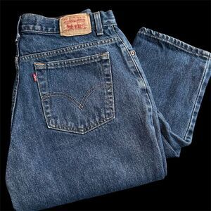 Levi's 550 Women’s Relaxed Tapered Jeans Blue 14 Denim 5-Pocket